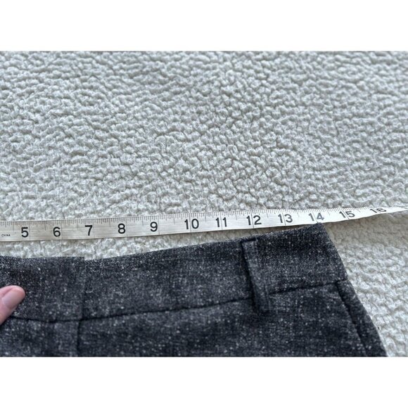 Van Heusen Studio Womens Stretch Dark Gray Tweed Straight Leg Dress Pants 2R - Picture 8 of 12